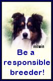 graphic:  Be a responsible breeder!