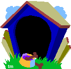 animated puppy in dog house