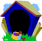 animated puppy in dog house
