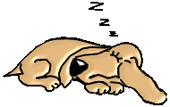 graphic of sleeping dog